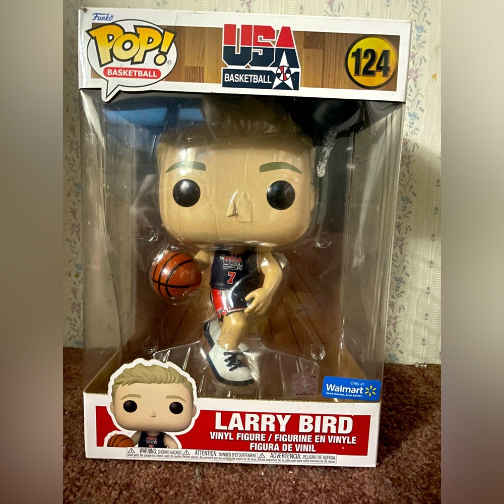 Funko Pop! Larry Bird Team USA Basketball #124 Walmart Exclusive 12" Inch